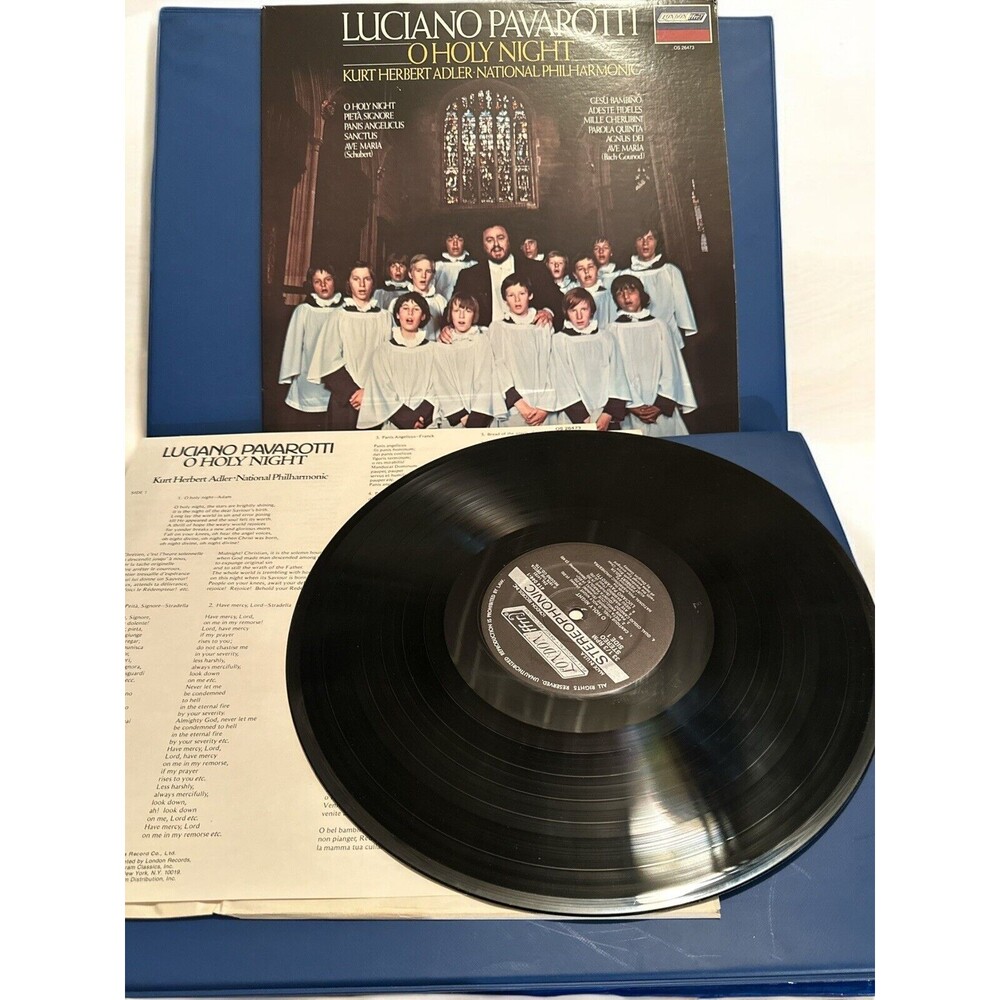 LUCIANO PAVAROTTI O Holy Night Christmas Vinyl LP 1976 Opera Ave Maria OS26473